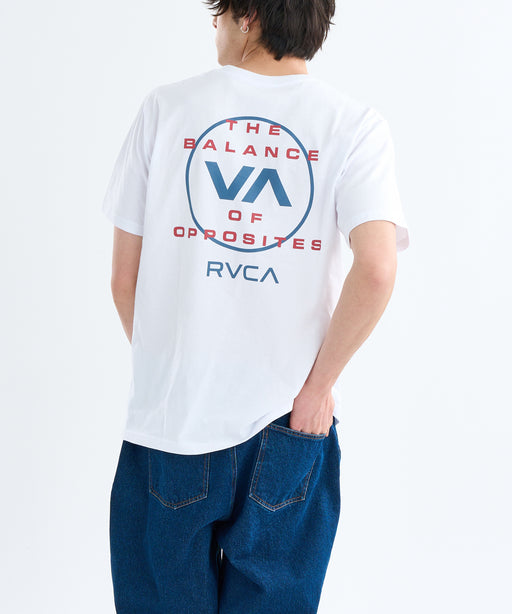 RVCA メンズ ESCAPE CIRCLE SS Tシャツ 【2025年春夏モデル】 WHT / XL