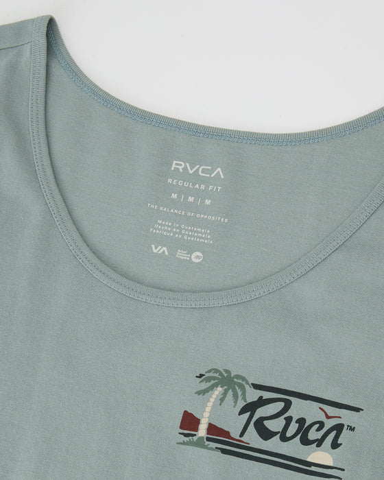 RVCA メンズ EXOTICA TANK タンクトップ 【2025年春夏モデル】 LED / XL