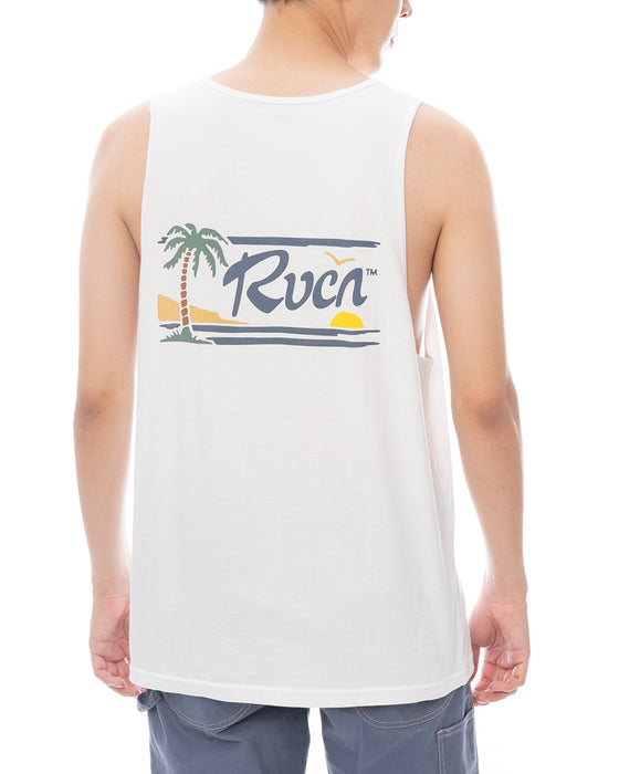 RVCA メンズ EXOTICA TANK タンクトップ 【2025年春夏モデル】 WHT / XL