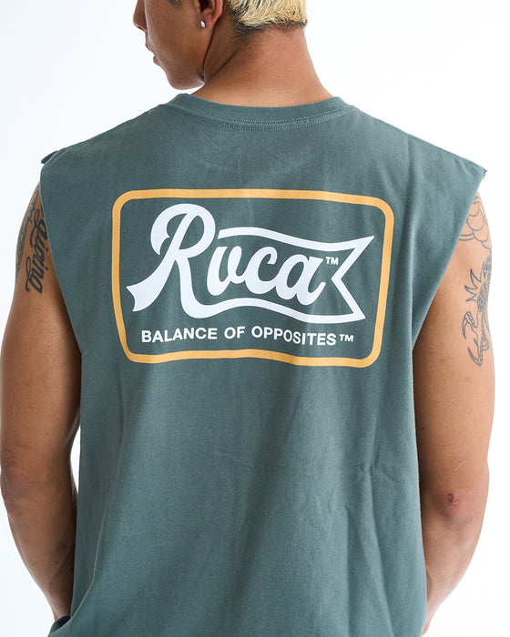 RVCA メンズ PEN SCRIPT TT タンクトップ 【2025年春夏モデル】 ABG / XL