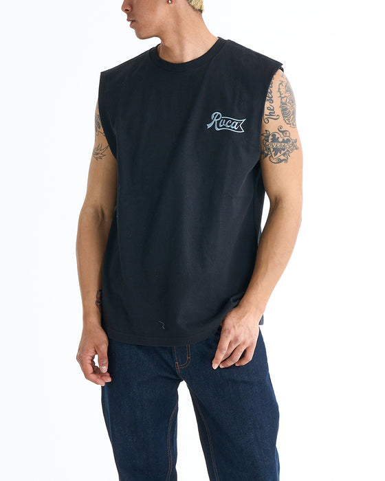 OUTLET】RVCA メンズ PEN SCRIPT TT タンクトップ 【2025年春夏