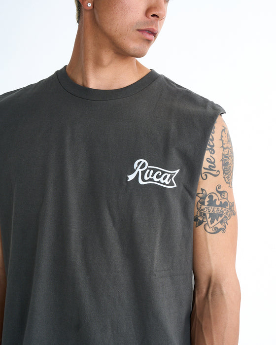RVCA メンズ PEN SCRIPT TT タンクトップ 【2025年春夏モデル】 PTK / XL