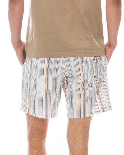 RVCA メンズ EXOTICA SEERSUCKER ELASTIC 17 ボードショーツ 【2025年春夏モデル】 NAT / XL