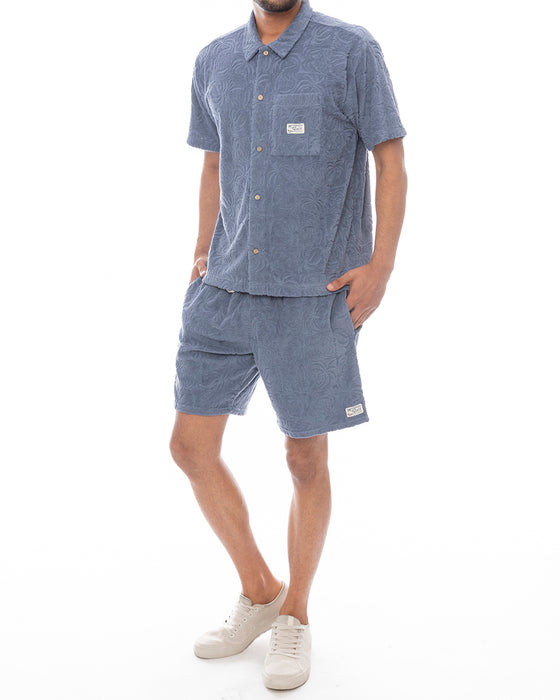 OUTLET】RVCA メンズ PALMS DOWN EXOTICA ELASTIC 17 ショートパンツ