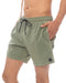 RVCA メンズ VA PIGMENT ELASTIC SHORT 16 ショートパンツ 【2025年春夏モデル】 RGR / XL