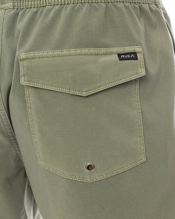 RVCA メンズ VA PIGMENT ELASTIC SHORT 16 ショートパンツ 【2025年春夏モデル】 RGR / XL