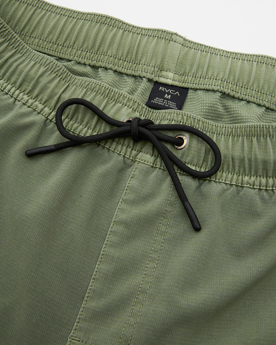 RVCA メンズ VA PIGMENT ELASTIC SHORT 16 ショートパンツ 【2025年春夏モデル】 RGR / XL
