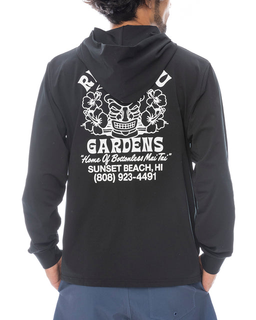 RVCA メンズ ILL RVCA GARDENS SFHD 長袖サーフTシャツ 【2025年春夏モデル】 BLK / XL
