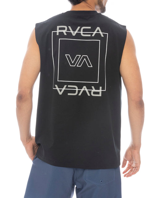 RVCA メンズ ILL ESCAPE SQUARE SFTT サーフタンクトップ 【2025年春夏モデル】 BLK / XL