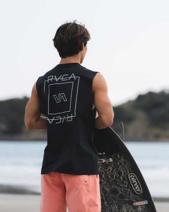 RVCA メンズ ILL ESCAPE SQUARE SFTT サーフタンクトップ 【2025年春夏モデル】