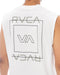 RVCA メンズ ILL ESCAPE SQUARE SFTT サーフタンクトップ 【2025年春夏モデル】 WHT / XL