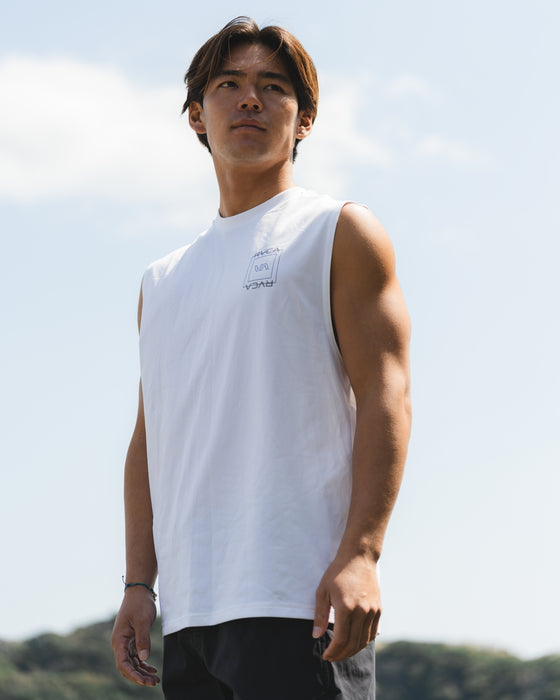 RVCA メンズ ILL ESCAPE SQUARE SFTT サーフタンクトップ 【2025年春夏モデル】