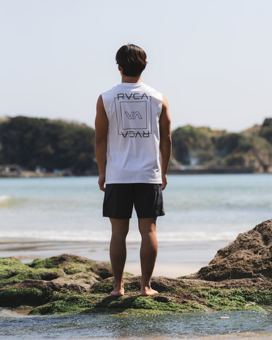 RVCA メンズ ILL ESCAPE SQUARE SFTT サーフタンクトップ 【2025年春夏モデル】