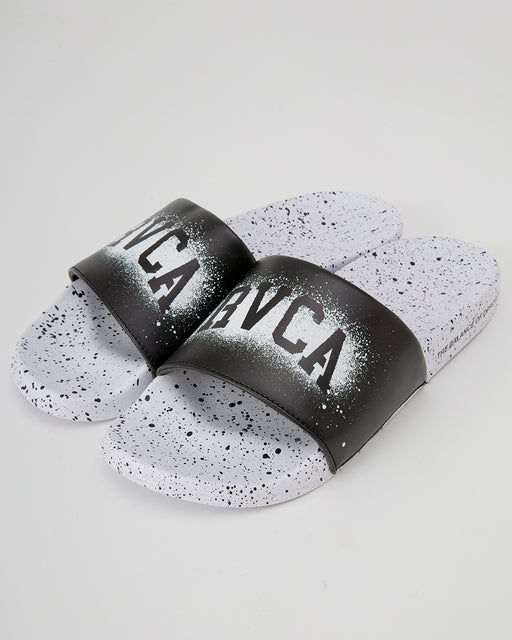 RVCA メンズ IVY STANCIL SHOWER SANDAL ファッションサンダル 【2025年春夏モデル】 WHT / 10