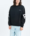 RVCA メンズ FADE BACK SIDE ARCH  トレーナー 【2025年秋冬モデル】 BLK / XL