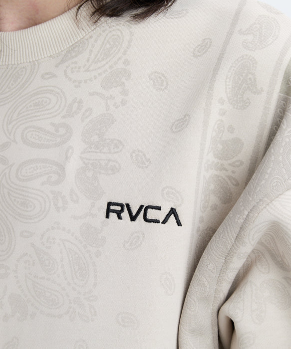 RVCA メンズ FADE BACK SIDE ARCH  トレーナー 【2025年秋冬モデル】 CER / XL