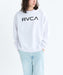 RVCA メンズ BIG RVCA FADE CR トレーナー 【2025年秋冬モデル】 WHT / XL
