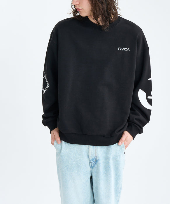 RVCA メンズ STACKHOUSE CR トレーナー 【2025年秋冬モデル】