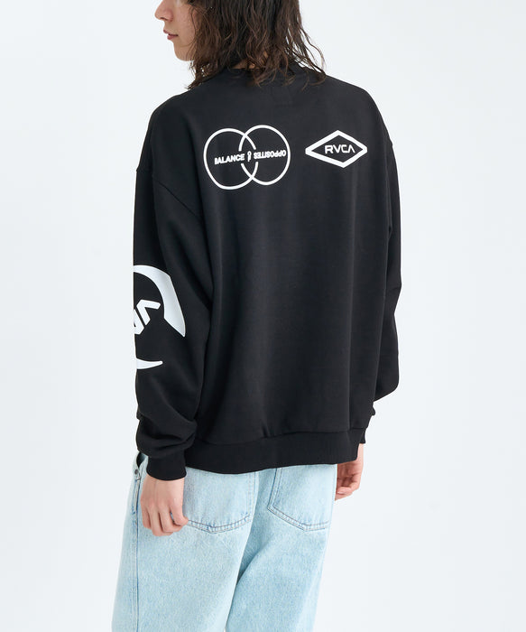 RVCA メンズ STACKHOUSE CR トレーナー 【2025年秋冬モデル】