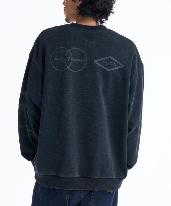 RVCA メンズ STACKHOUSE CR トレーナー 【2025年秋冬モデル】