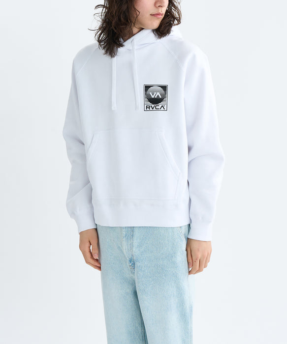 RVCA メンズ BRINDER HD パーカー 【2025年秋冬モデル】 WHT / XL