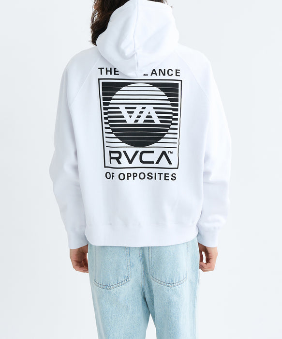 RVCA メンズ BRINDER HD パーカー 【2025年秋冬モデル】 WHT / XL