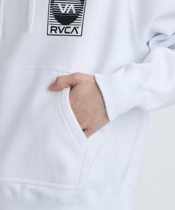 RVCA メンズ BRINDER HD パーカー 【2025年秋冬モデル】 WHT / XL