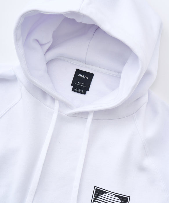 RVCA メンズ BRINDER HD パーカー 【2025年秋冬モデル】 WHT / XL