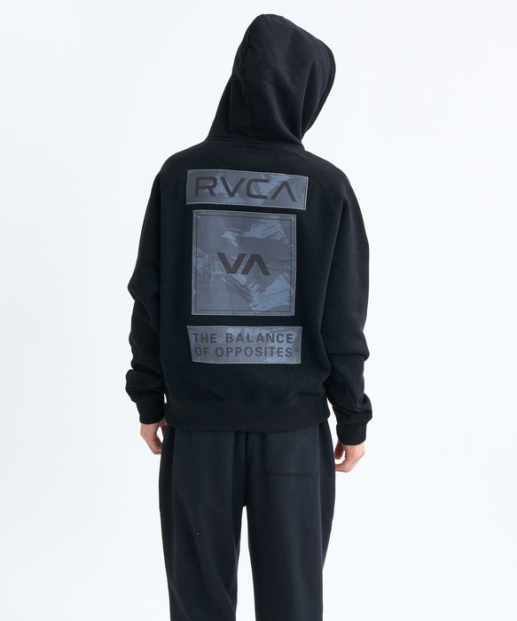 RVCA メンズ THREE BOX RVCA HD パーカー 【2025年秋冬モデル】 BLK / XL