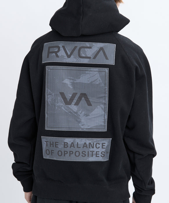 RVCA メンズ THREE BOX RVCA HD パーカー 【2025年秋冬モデル】 BLK / XL