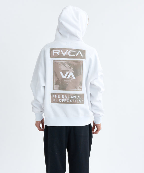 RVCA メンズ THREE BOX RVCA HD パーカー 【2025年秋冬モデル】 WHT / XL