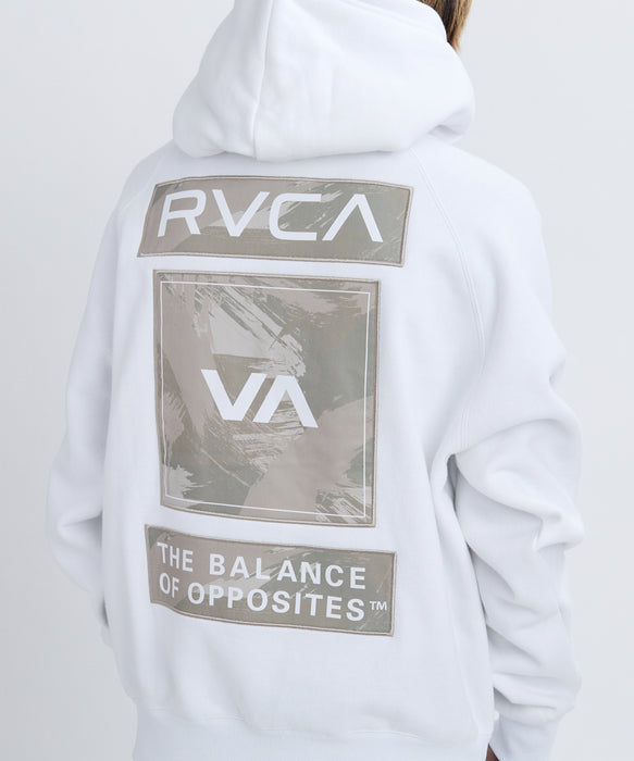 RVCA メンズ THREE BOX RVCA HD パーカー 【2025年秋冬モデル】 WHT / XL