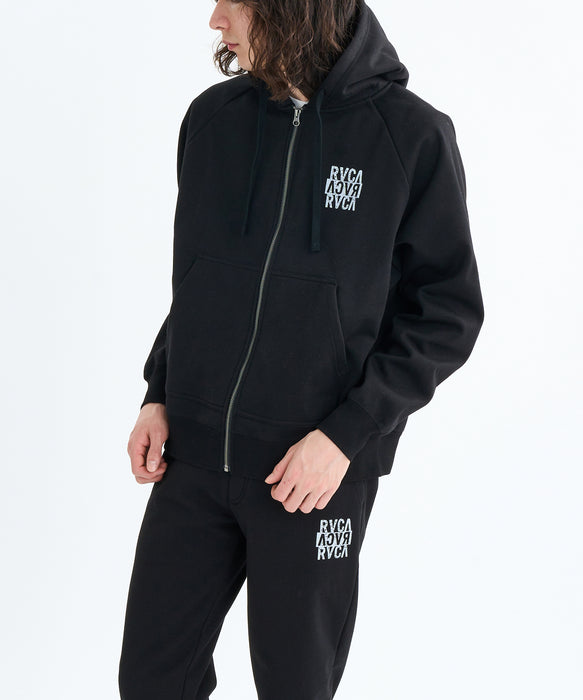 RVCA メンズ NEW STCK ZIP WRWB HD パーカー 【2025年秋冬モデル】