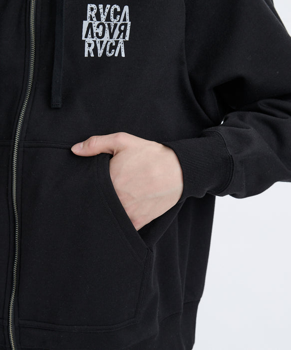 RVCA メンズ NEW STCK ZIP WRWB HD パーカー 【2025年秋冬モデル】