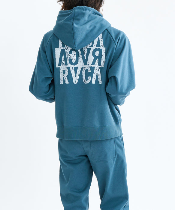 RVCA メンズ NEW STCK ZIP WRWB HD パーカー 【2025年秋冬モデル】 BRK0 / XL