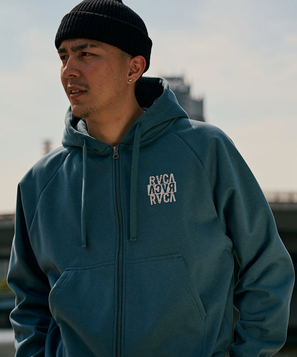 RVCA メンズ NEW STCK ZIP WRWB HD パーカー 【2025年秋冬モデル】