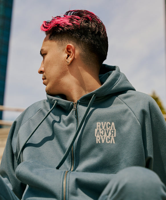 RVCA メンズ NEW STCK ZIP WRWB HD パーカー 【2025年秋冬モデル】