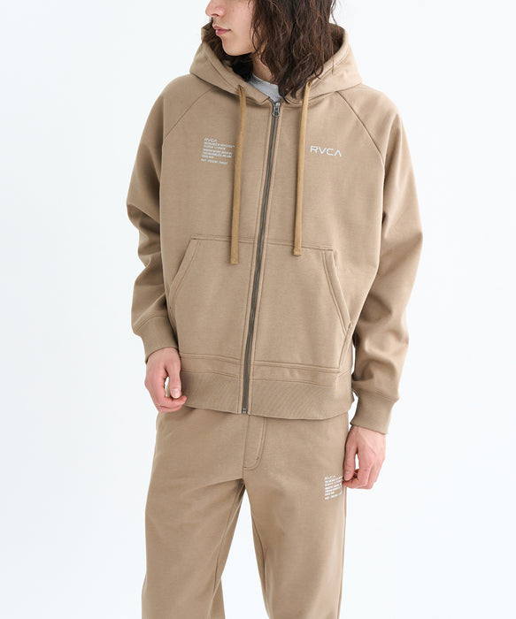 RVCA メンズ NEW BOX  ZIP WRWB HD パーカー 【2025年秋冬モデル】 COY / XL