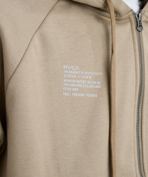 RVCA メンズ NEW BOX  ZIP WRWB HD パーカー 【2025年秋冬モデル】 COY / XL