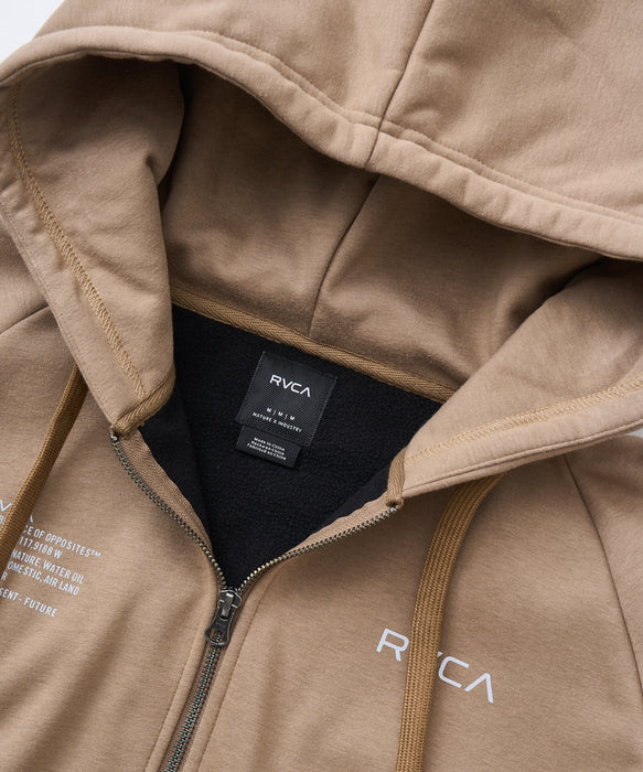 RVCA メンズ NEW BOX  ZIP WRWB HD パーカー 【2025年秋冬モデル】 COY / XL