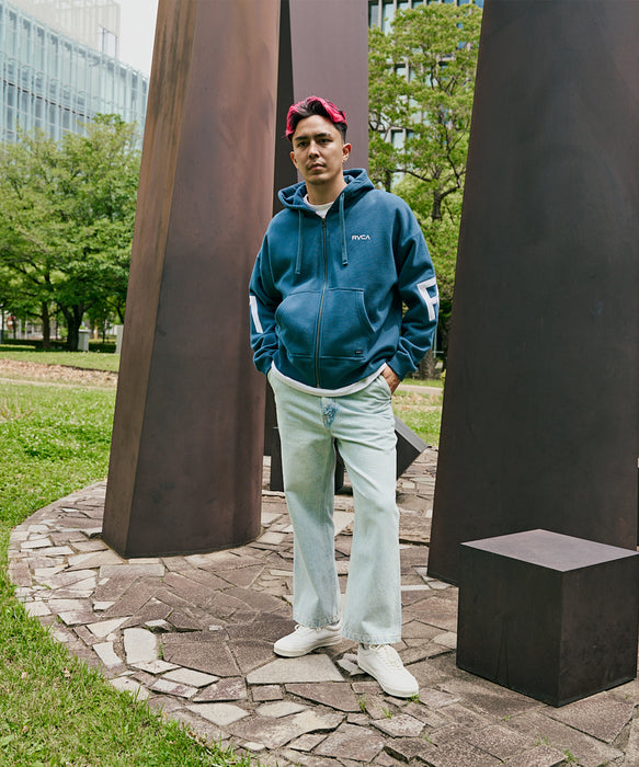 ◇SE様◇専用 RVCA メンズ ARCH BACK SIDE ZIP HD パーカー 【2025年秋冬モデル】