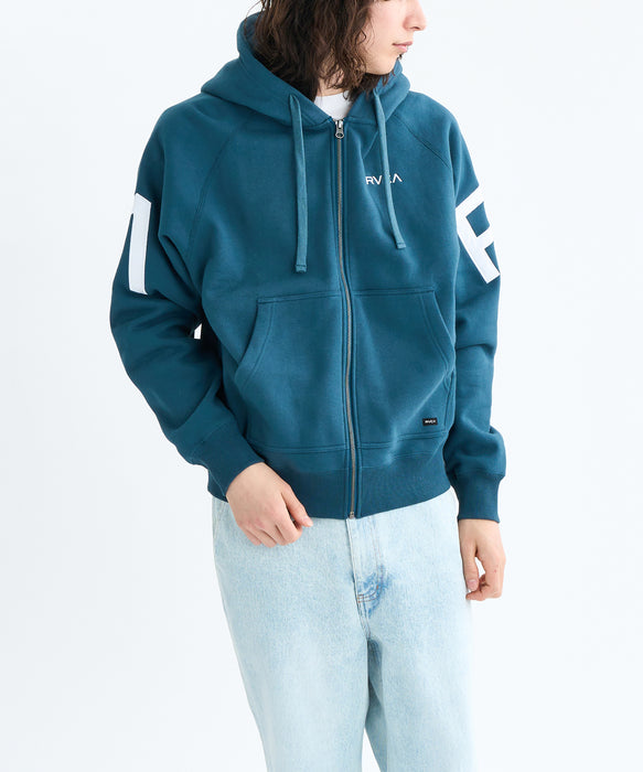 RVCA メンズ ARCH BACK SIDE ZIP HD パーカー 【2025年秋冬モデル】