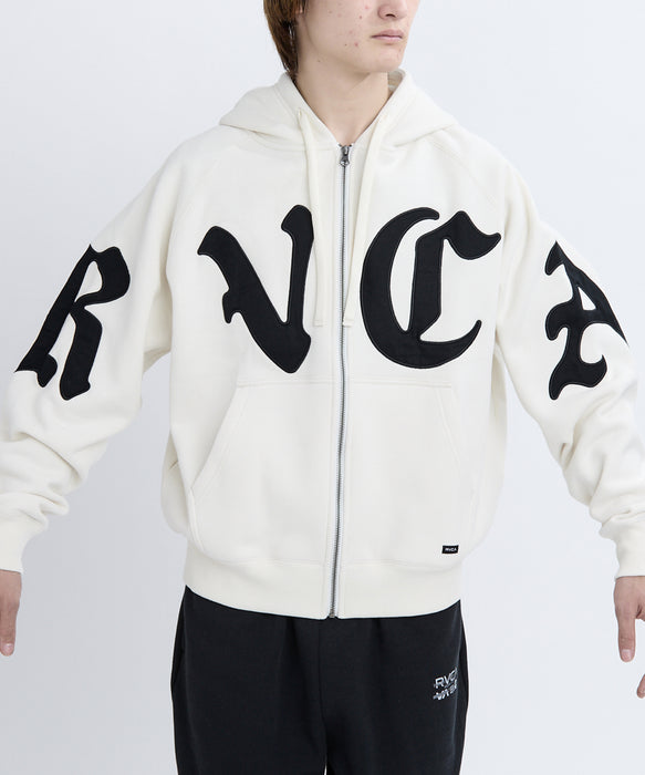 RVCA メンズ WORLD WIDE ZIP HD パーカー 【2025年秋冬モデル】 ANW / XL