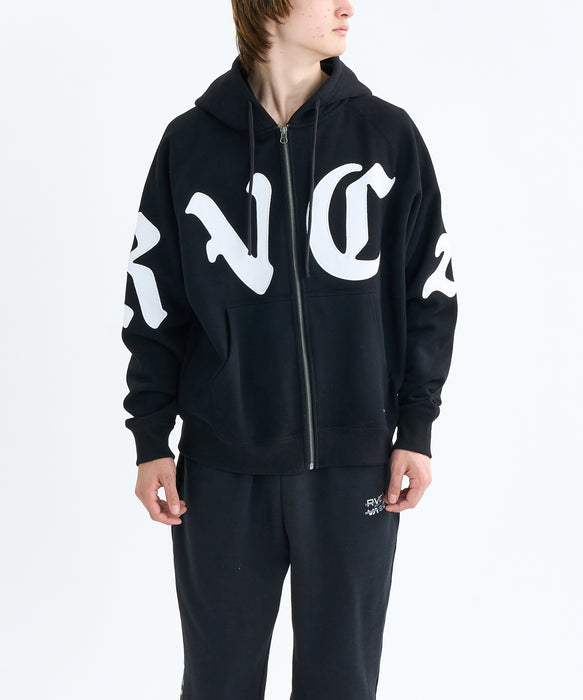 RVCA メンズ WORLD WIDE ZIP HD パーカー 【2025年秋冬モデル】 BLK / XL