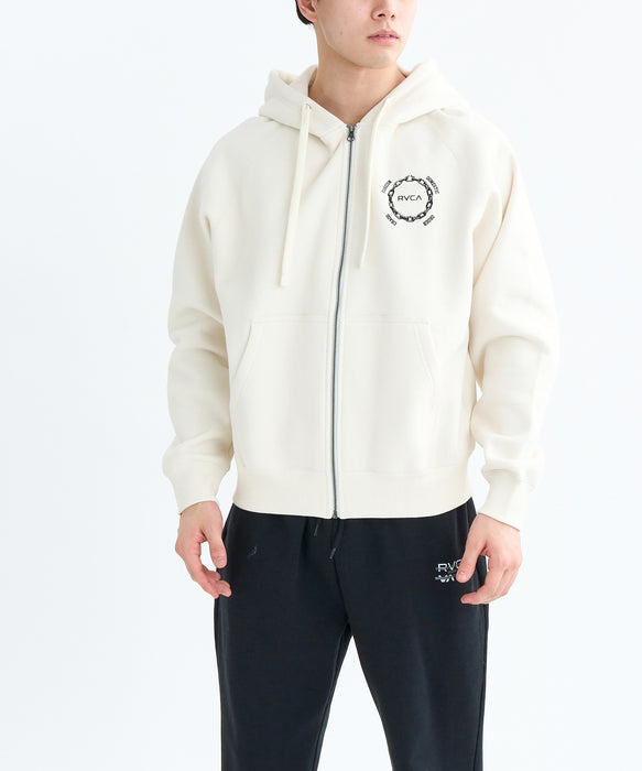 RVCA メンズ METAL URGY ZIP HD パーカー 【2025年秋冬モデル】 ANW / XL