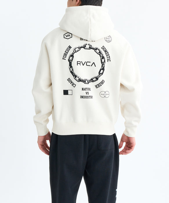 RVCA メンズ METAL URGY ZIP HD パーカー 【2025年秋冬モデル】 ANW / XL