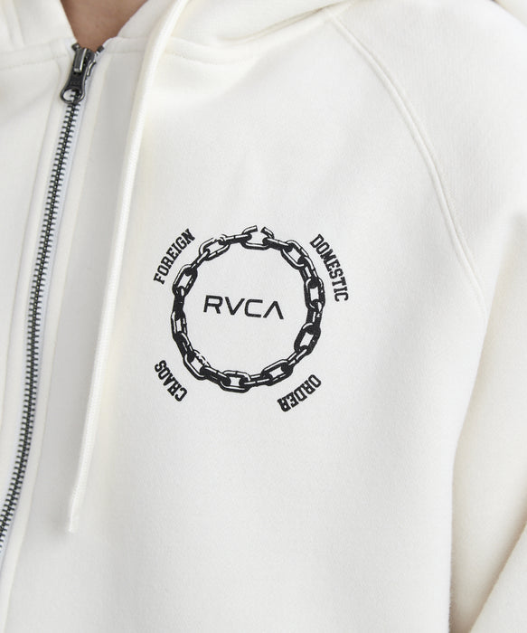 RVCA メンズ METAL URGY ZIP HD パーカー 【2025年秋冬モデル】 ANW / XL