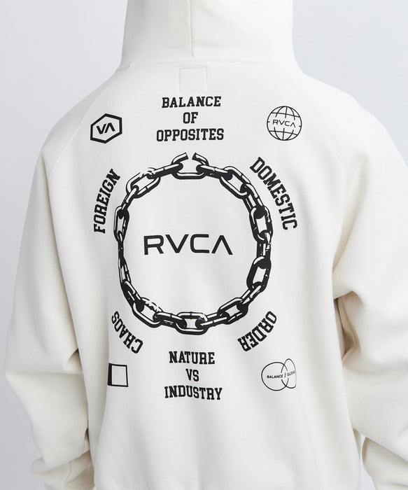 RVCA メンズ METAL URGY ZIP HD パーカー 【2025年秋冬モデル】 ANW / XL