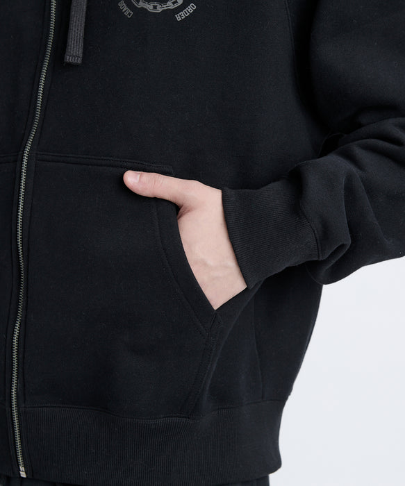 RVCA メンズ METAL URGY ZIP HD パーカー 【2025年秋冬モデル】 BLK / XL