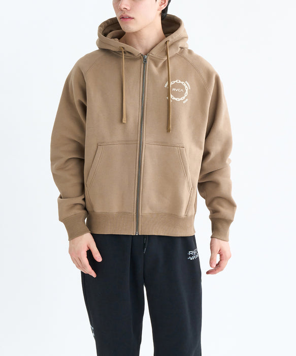 RVCA メンズ METAL URGY ZIP HD パーカー 【2025年秋冬モデル】 COY / XL